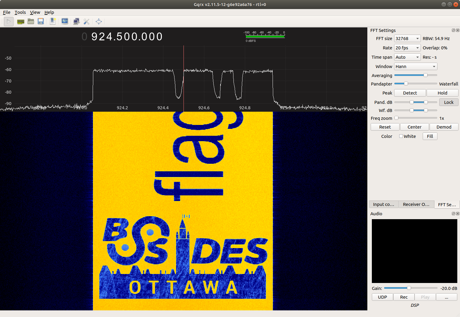 Gqrx screenshot 1
